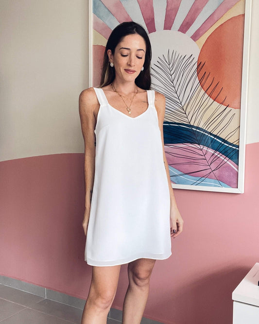 Vestido Alças Karine Off White