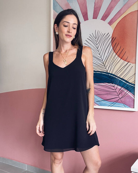 Vestido Alças Karine Preto